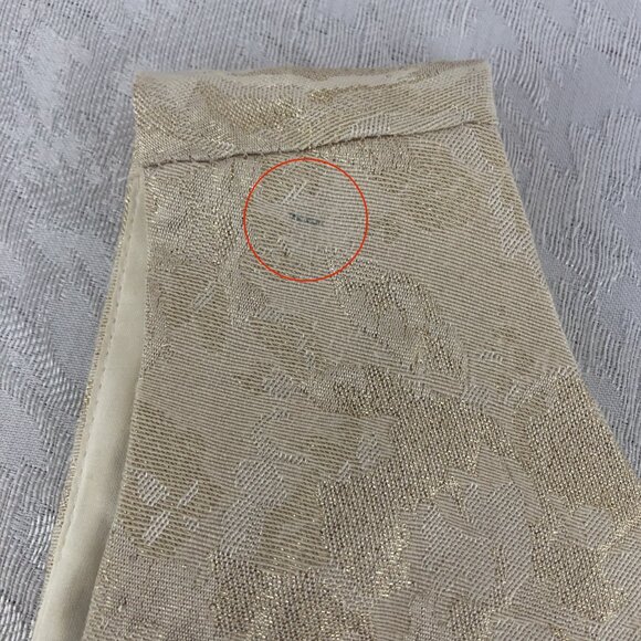 Jennifer Lopez Elegant Cream Shimmering Floral Sleeveless Midi Prom Dress Size 8 - Picture 8 of 16